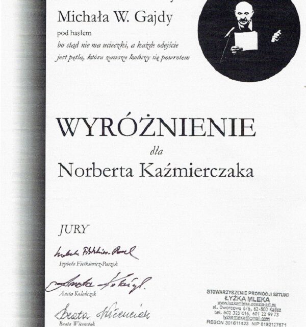 (…) „BO STĄD NIE MA UCIECZKI, A KAŻDE ODEJŚCIE/ JEST PĘTLĄ, KTÓRA ZAWSZE KOŃCZY SIĘ POWROTEM”