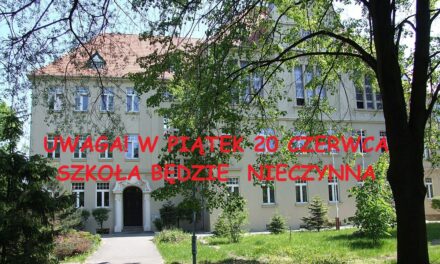 Komunikat – 20 czerwca