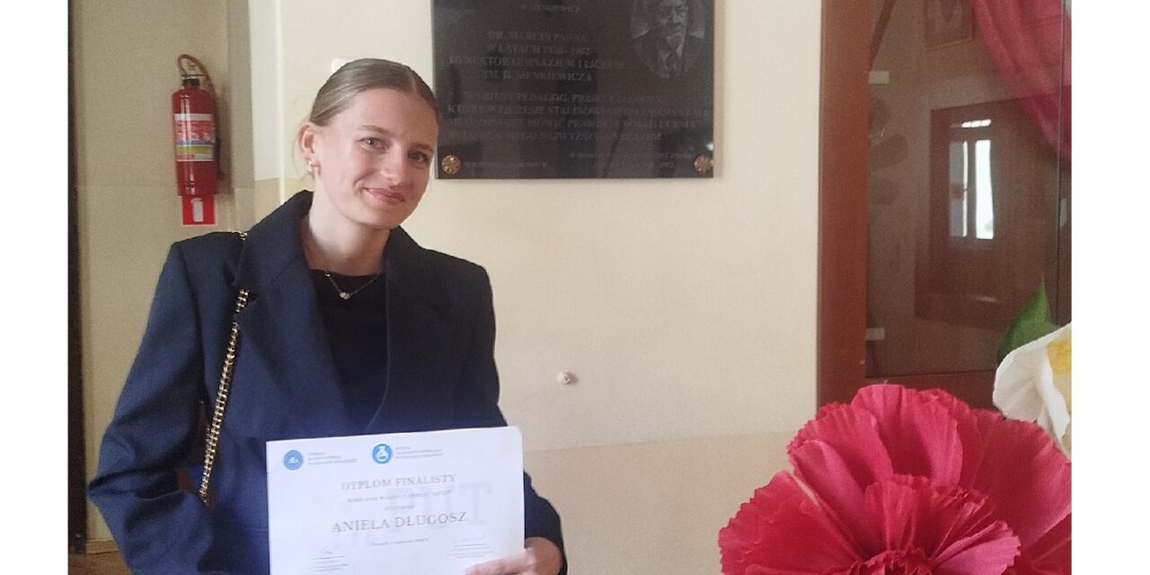 Aniela Długosz finalistką konkursu IPUT z chemii